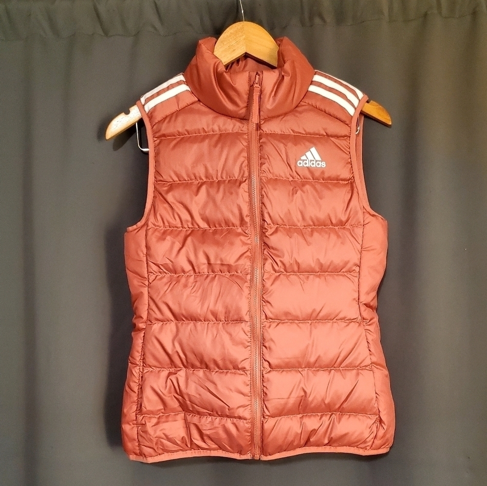 Adidas Salmon Down Puffer Vest Size XS NWT - Picture 2 of 7